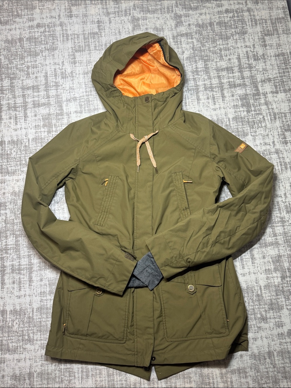 Roxy Tribe Women's Snow Jacket Military Olive, “DryFlight”  sz M 28X19.5PTP